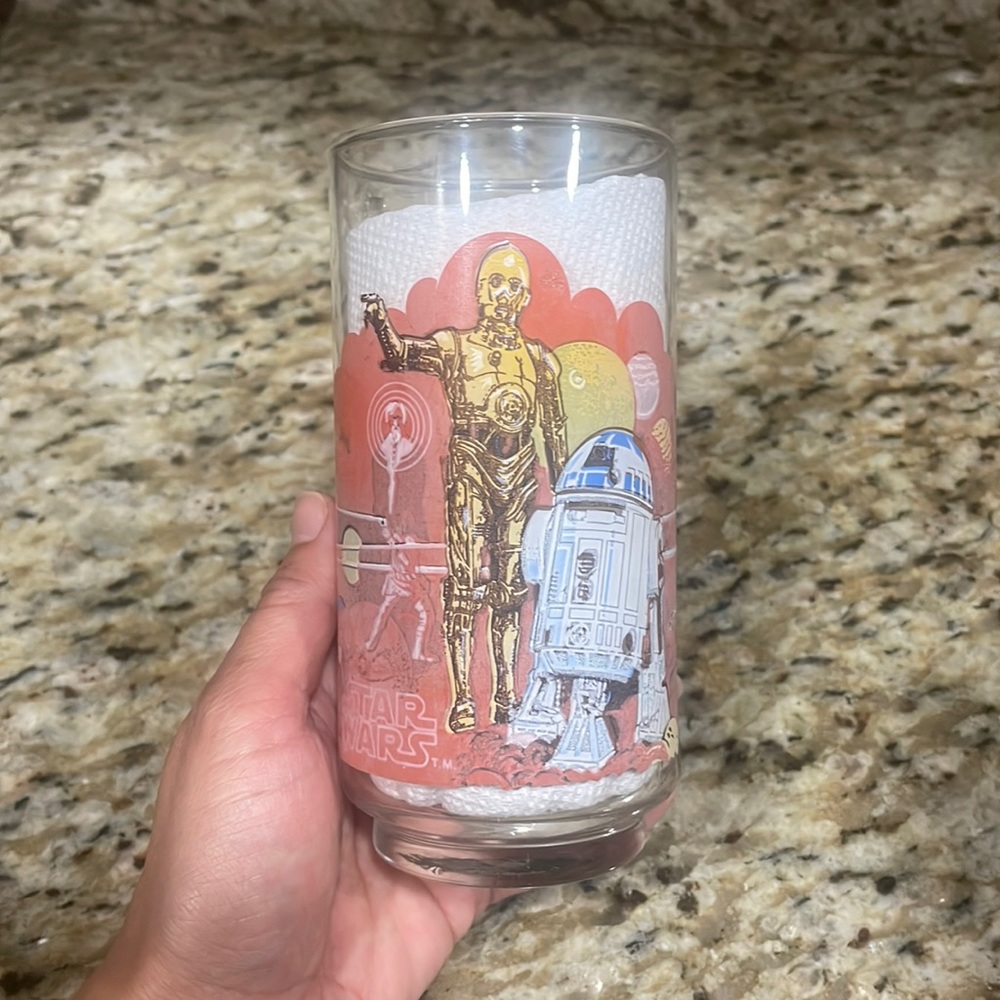Vintage Star Wars 1977 Burger King glass